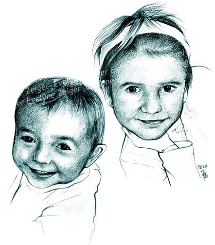 Portraits au crayon
/ Evelyne Zeiger