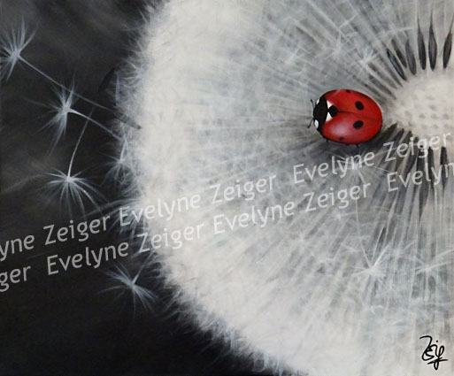 Coccinelle & pissenlit 5
Acrylique sur toile
54 x 65 cm
/ Evelyne Zeiger