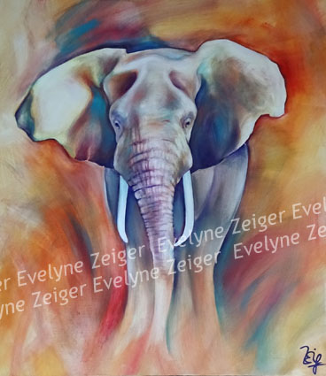 Éléphant
Acrylique sur toile
65 x 53 cm
/ Evelyne Zeiger