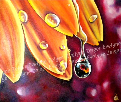 Fleur et gouttes
Acrylique sur toile
60x120 150x50 120x40cm
/ Evelyne Zeiger