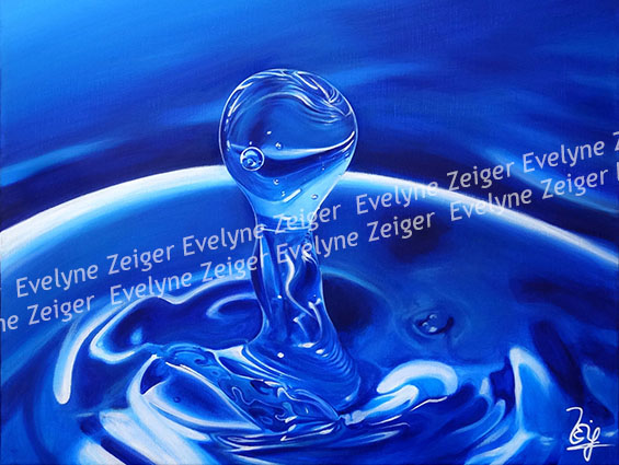 Goutte d'eau bleu électrique 2
Acrylique sur toile
55 x 46 cm
/ Evelyne Zeiger