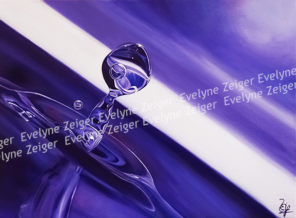 Goutte d'eau violette 2
Acrylique sur toile
80 x 60 cm
/ Evelyne Zeiger