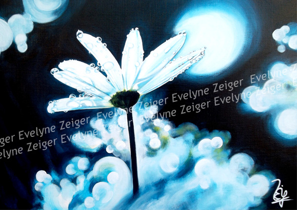 Marguerite et rosée
Acrylique sur toile 55 x 38 cm
/ Evelyne Zeiger