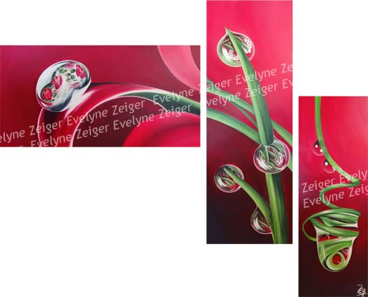 Triptyque gouttes
Acrylique sur toile
120x60 50x150 40x120 cm
/ Evelyne Zeiger