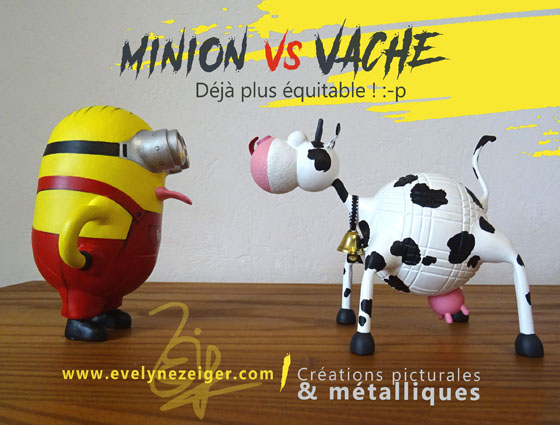 MiniOn M01 et Vache, BestiOles
Sculptures en métal, Créations originales & uniques
/ Evelyne Zeiger