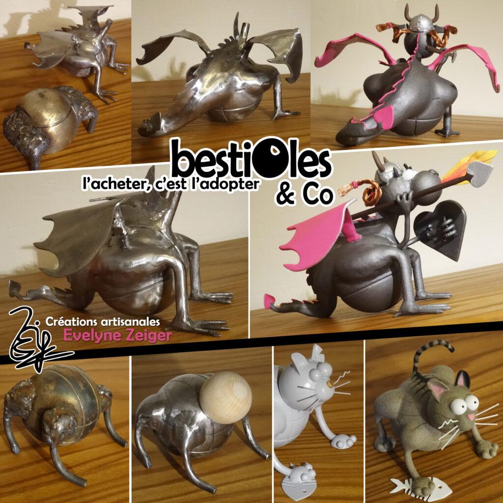 BestiOles
Sculptures en métal, Créations originales & uniques
/ Evelyne Zeiger