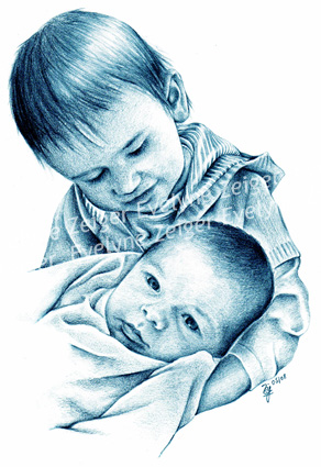 Portraits au crayon
/ Evelyne Zeiger