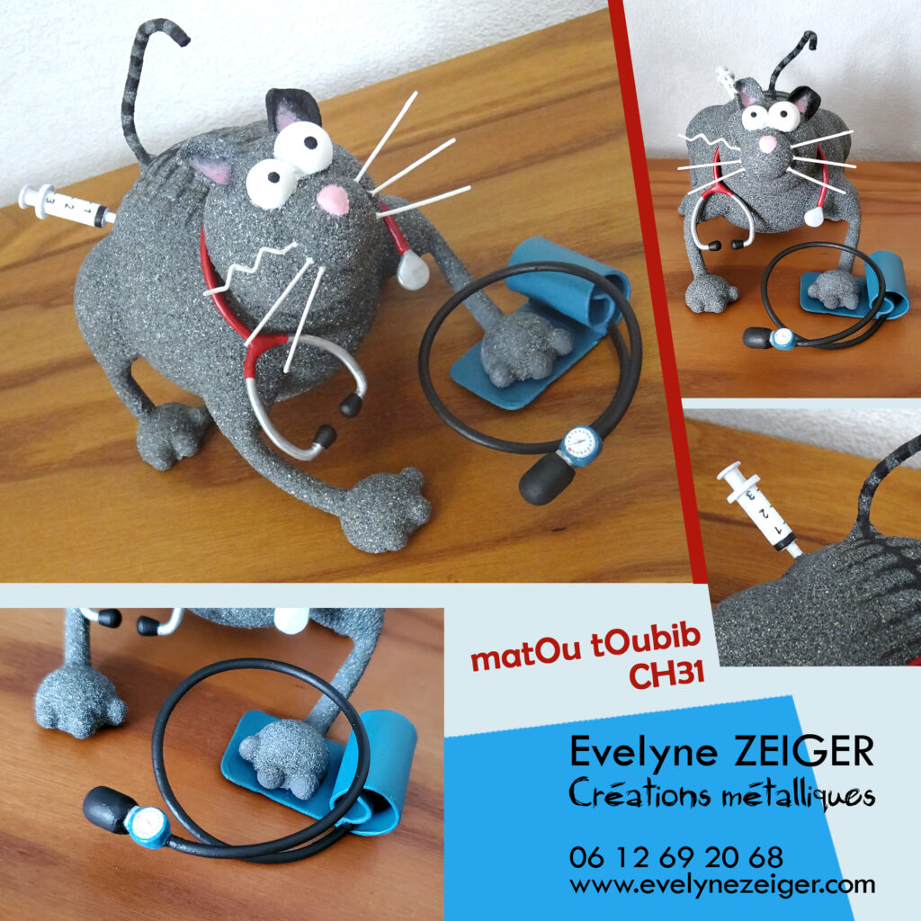 MatOu tOubib CH31, BestiOle
Sculpture en métal, Création originale & unique réalisée pour un médecin