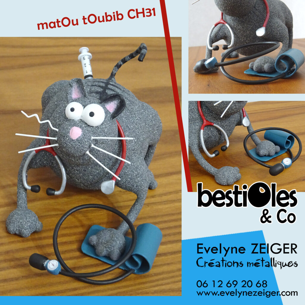 MatOu tOubib CH31, BestiOle
Sculpture en métal, Création originale & unique réalisée pour un médecin