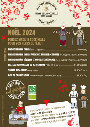 Affiche Noël & illustrations
Ferme de la Coccinelle
/ Evelyne Zeiger