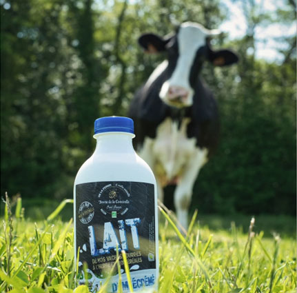 Étiquette Lait demi-écrémé | Ferme de la Coccinelle
/ Evelyne Zeiger