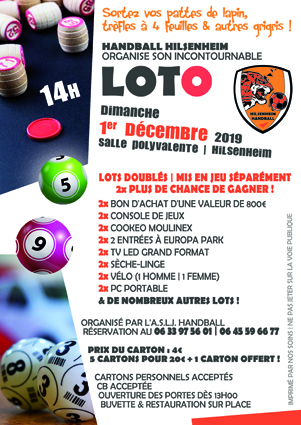 Affiche Loto | Club de Handball de Hilsenheim
/ Evelyne Zeiger