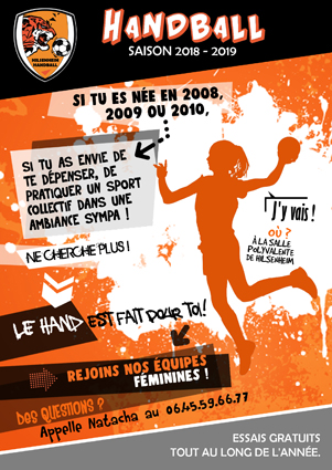 Affiche Équipes féminines | Club de Handball de Hilsenheim
/ Evelyne Zeiger